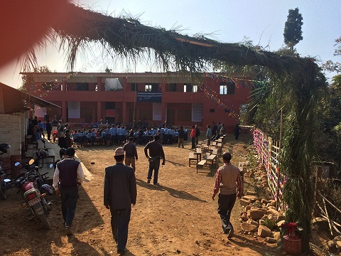 ネパール シュリー・カリカ小学校の開校式